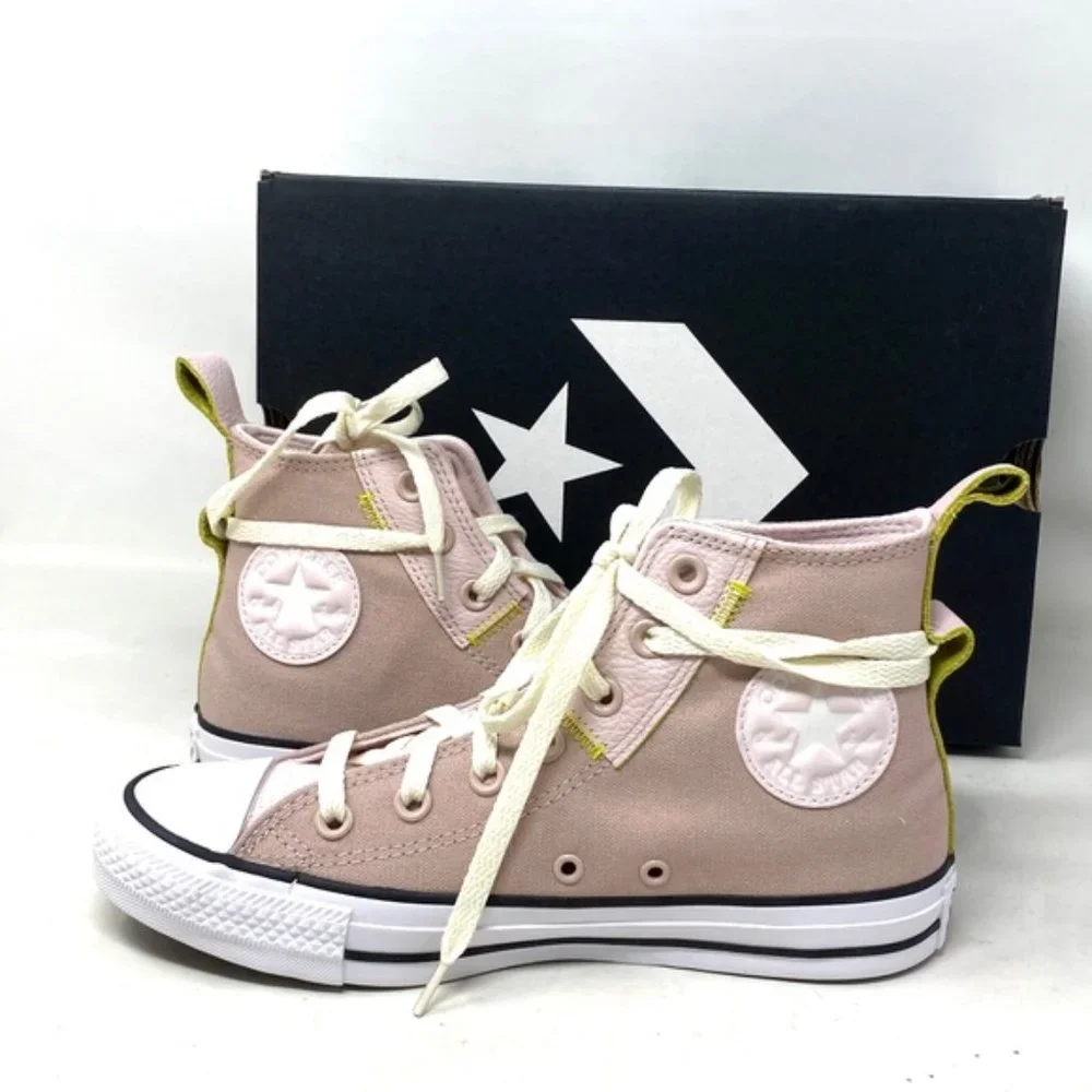 Converse Ctas High Top Casual Sneakers Women's Skate Stone Mauve Canvas A05064F - Picture 4 of 11